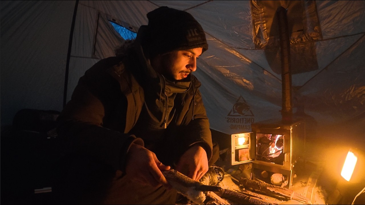 Camping in a Hot Tent For The First Time