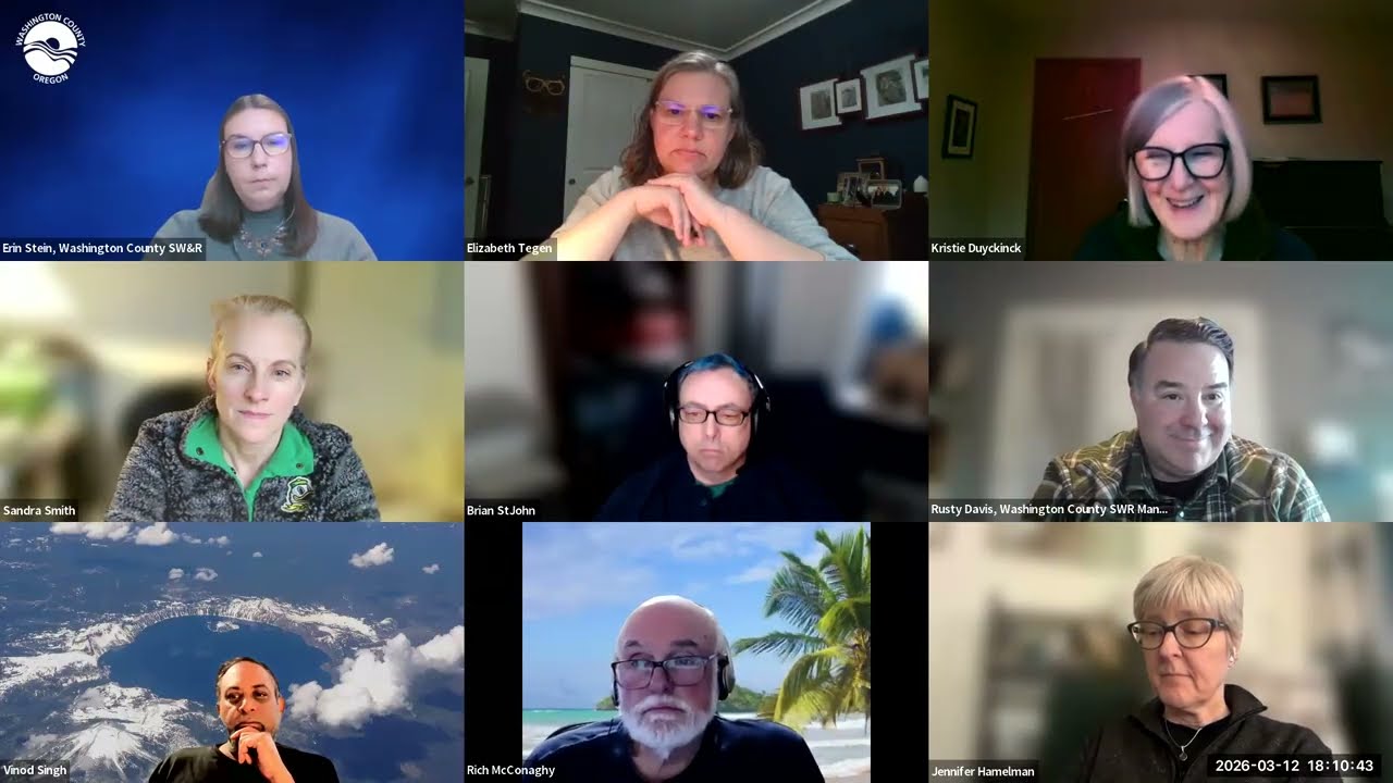 Garbage & Recycling Advisory Committee Meeting, March 12th, 2026