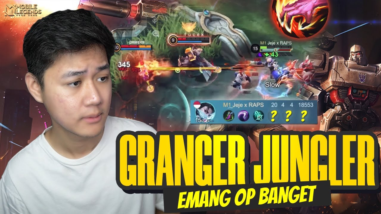 GRANGER JUNGLER INI HERO EMANG GA ADA LAWAN! TERLALU OP WAJIB DI BAN - Mobile Legends
