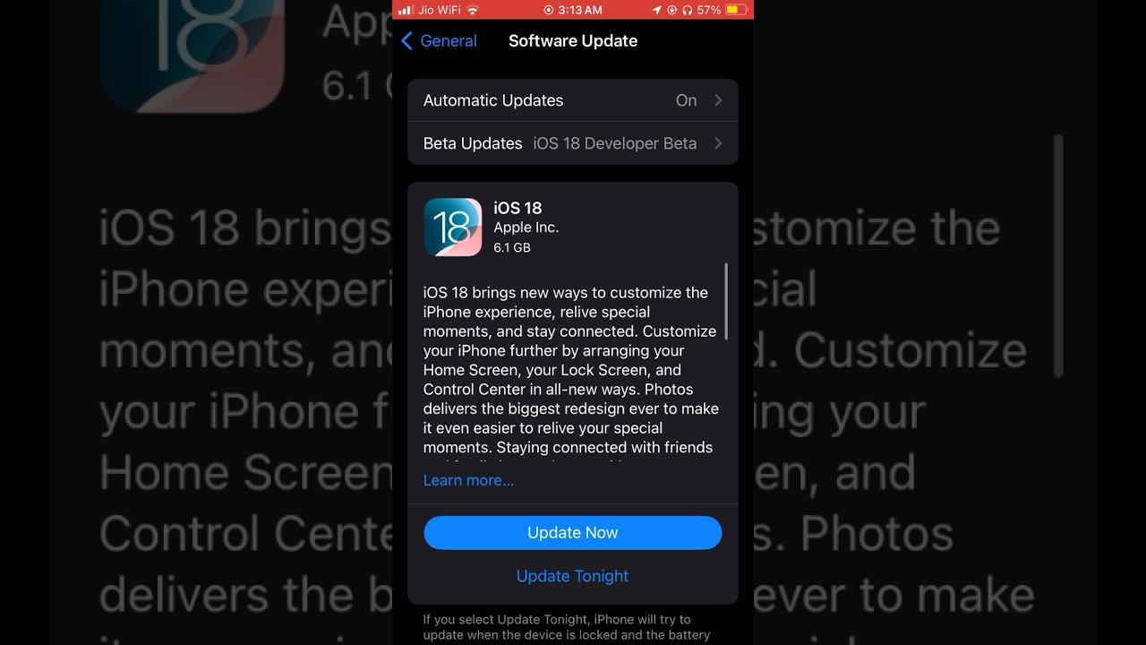 iOS 18 RC update released