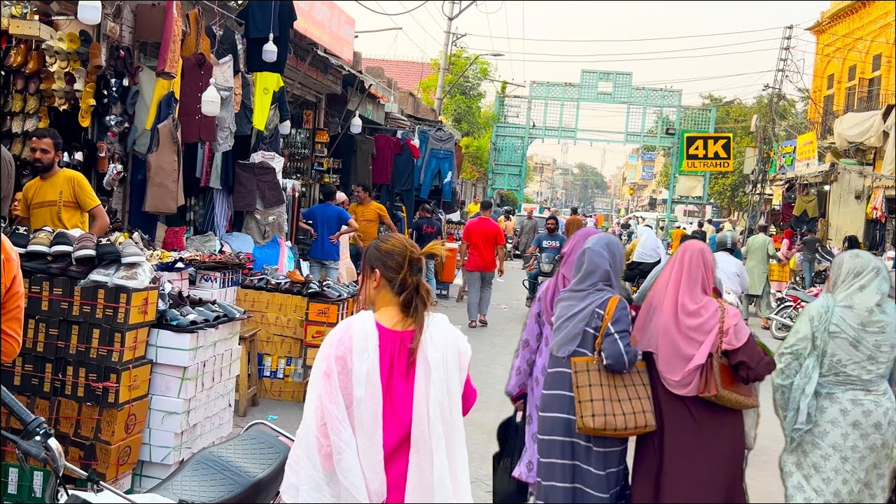 Lahore’s Popular Streets, Walking Tour Of Beautiful City Of Pakistan In 4k (Full HDR)