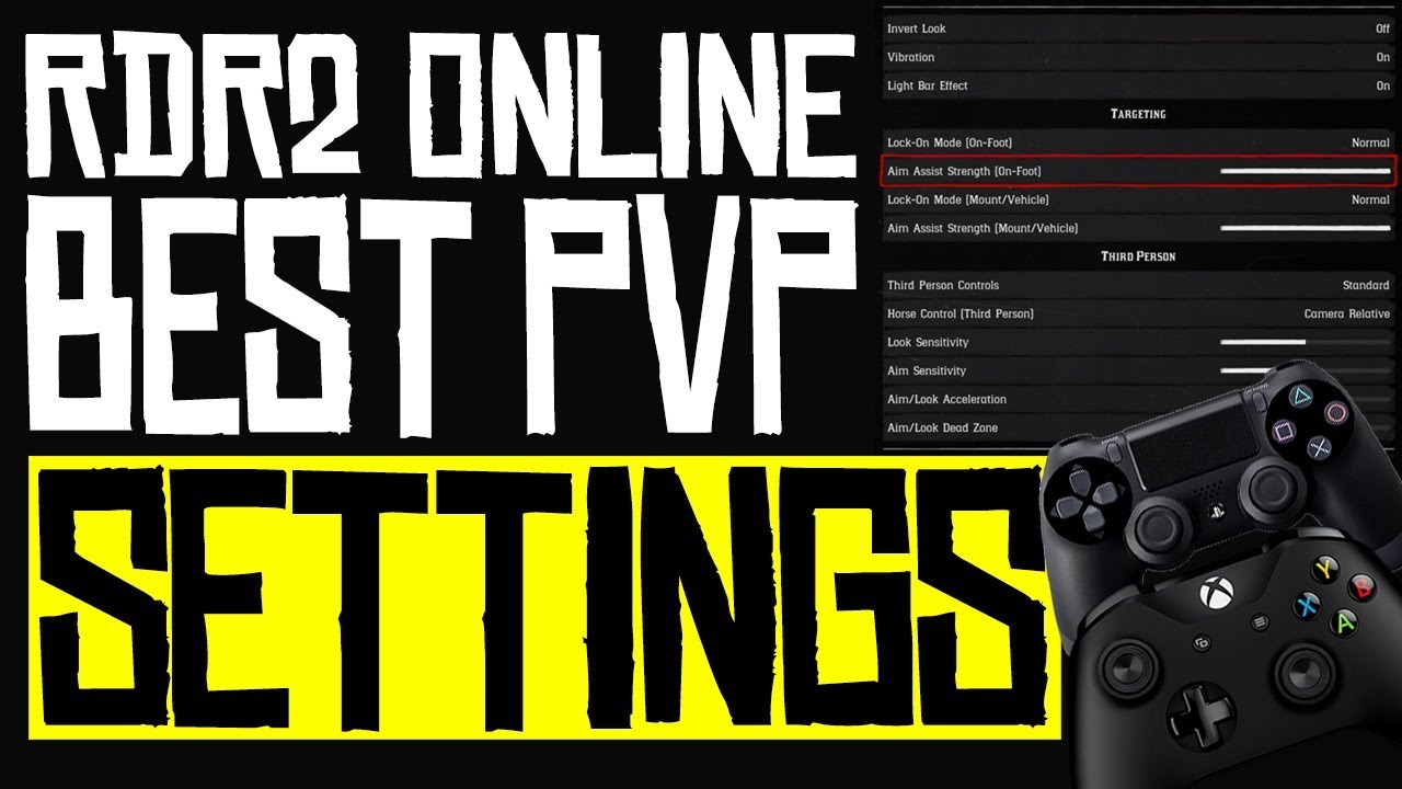 Best Controller Settings for RDR2 ONLINE - PS4+XBOX - Quick Guide - Red Dead Redemption 2 Online