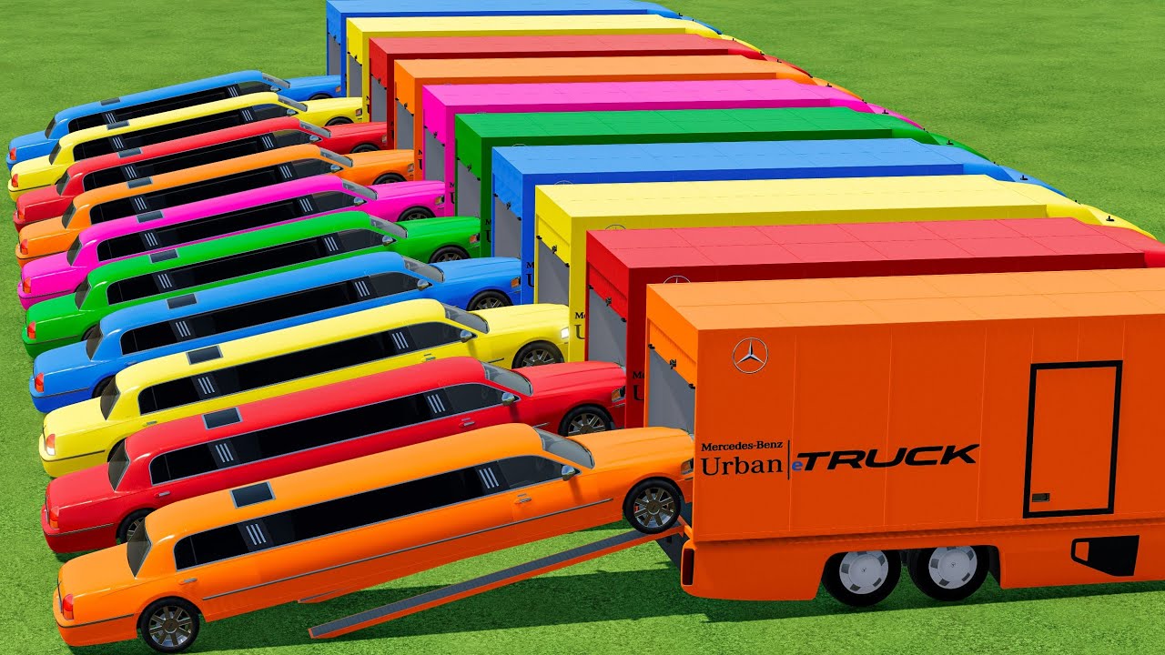 Longest LIMOUSINE Cars Transport with Urban TRUCK In Fs22 | Farming Simulator 22 |