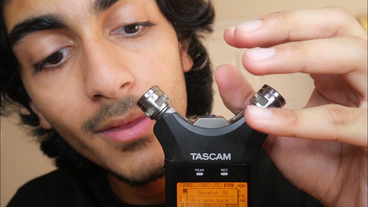 asmr trying the tascam mic for the first time