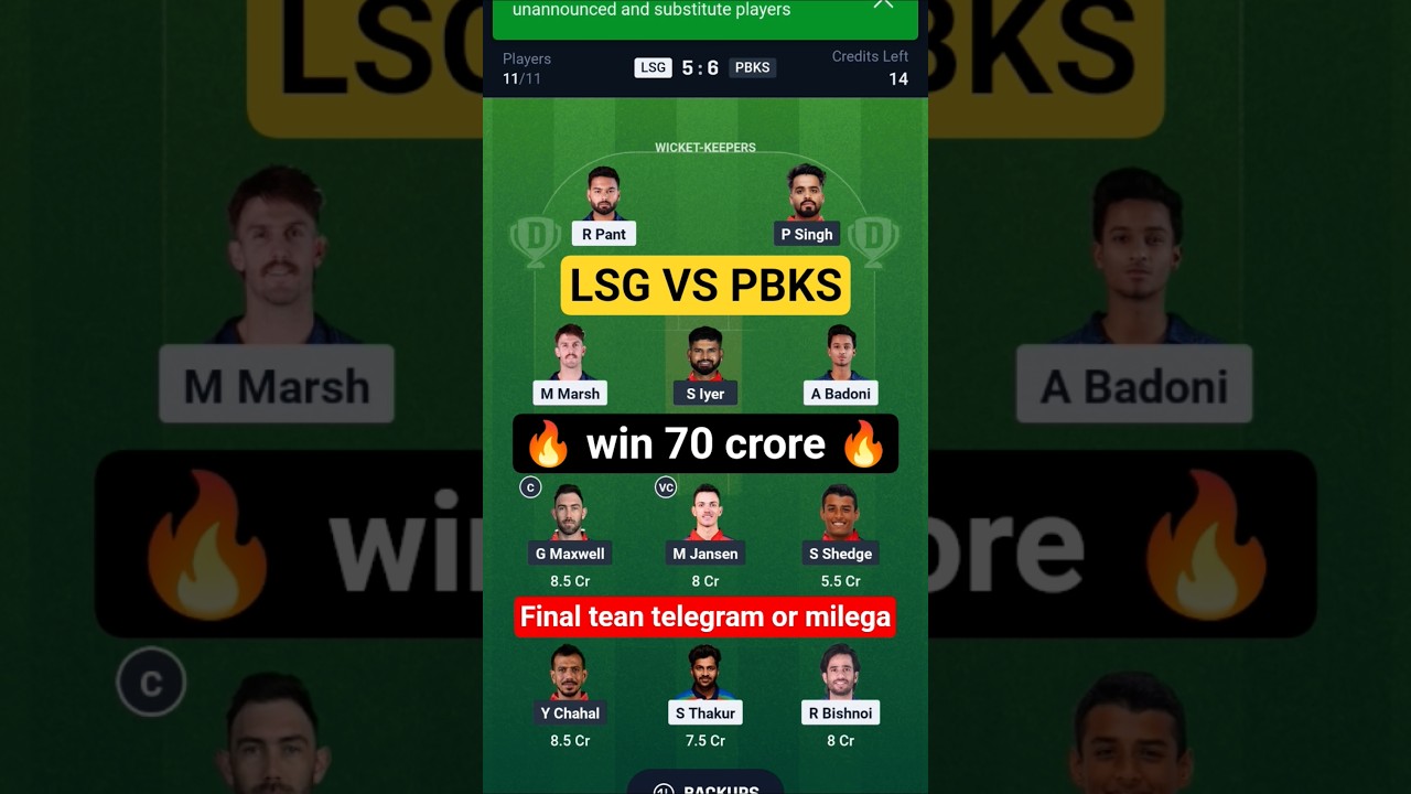 LSG vs PBKS | Match Prediction | IPL 2025 Match - 13 | LSG vs PBKS Dream Team | Lucknow vs Punjab