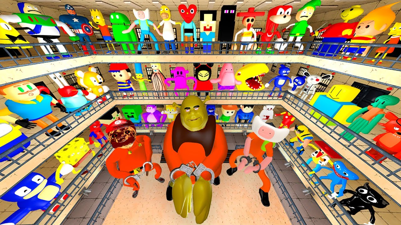 🚨 PRISON ALL NEW 3D SANIC CLONES MEMES MEGA PUNCH SPARTAN KICKING in Garry's Mod!