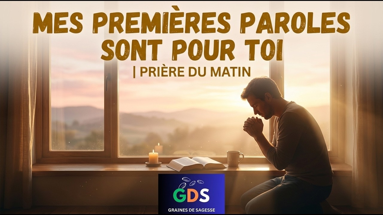 Je te donne Seigneur mes premières paroles du jour, bénis-moi |Prière du matin pour la bénédiction