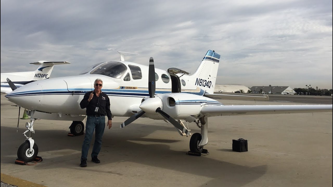 Air Wagner Feb 17 2023 Cessna 414 Flight after Annual Inspection N8134Q