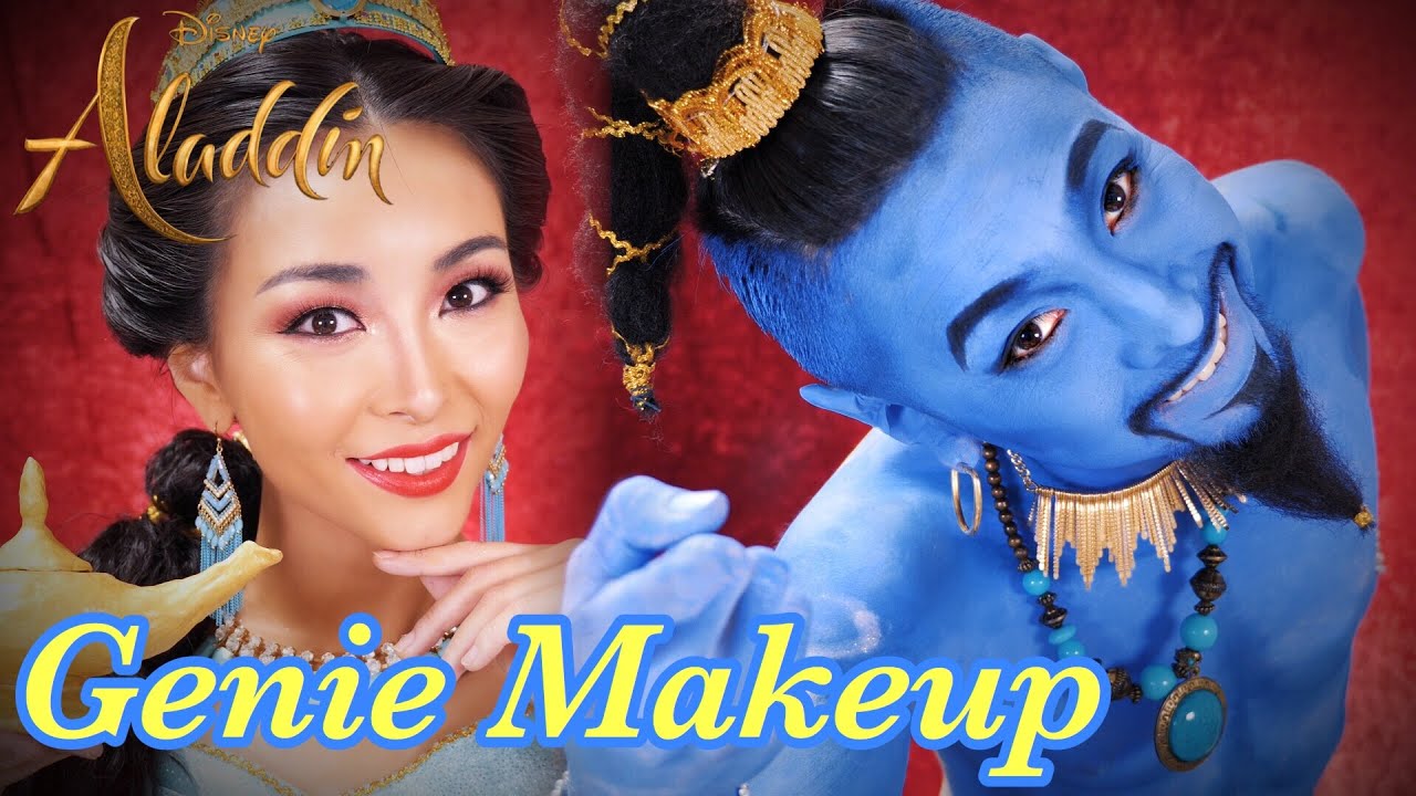 ジャスミンがジーニーに本気メイク！【実写版アラジン】Disney’s Aladdin Genie Makeup✨