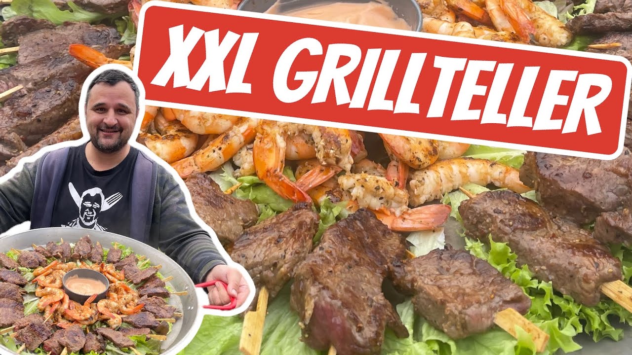 XXL STEAK UND GAMBAS GRILLTELLER —- Klaus grillt