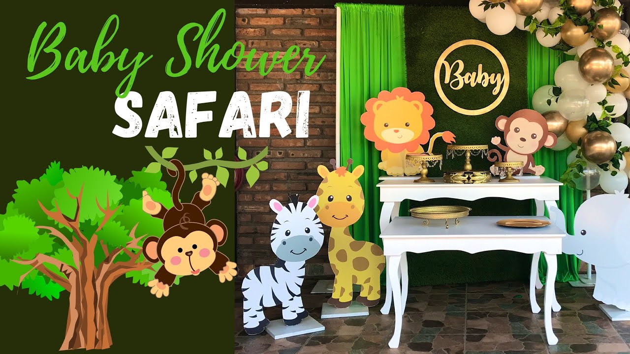 Baby Shower SAFARI | Decoración de mesa de postres | Ideas para fiestas.