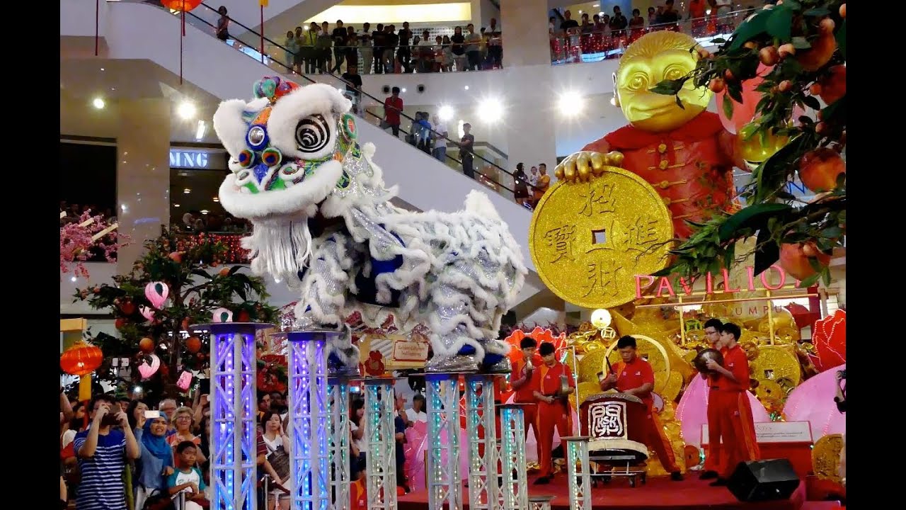 CNY 2016 ~ Acrobatic Lion Dance (舞獅 Múa Lân) by Kun Seng Keng @ Pavilion KL (16/1/2016) (4k UHD)