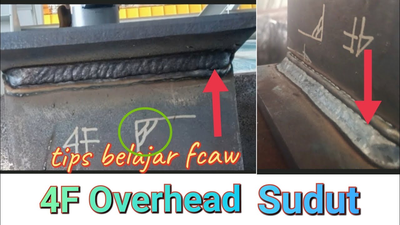 penting‼️Tips 4F overhead sudut fcaw #fcaw#tutorial#4F#overheadsudut#fluxcore