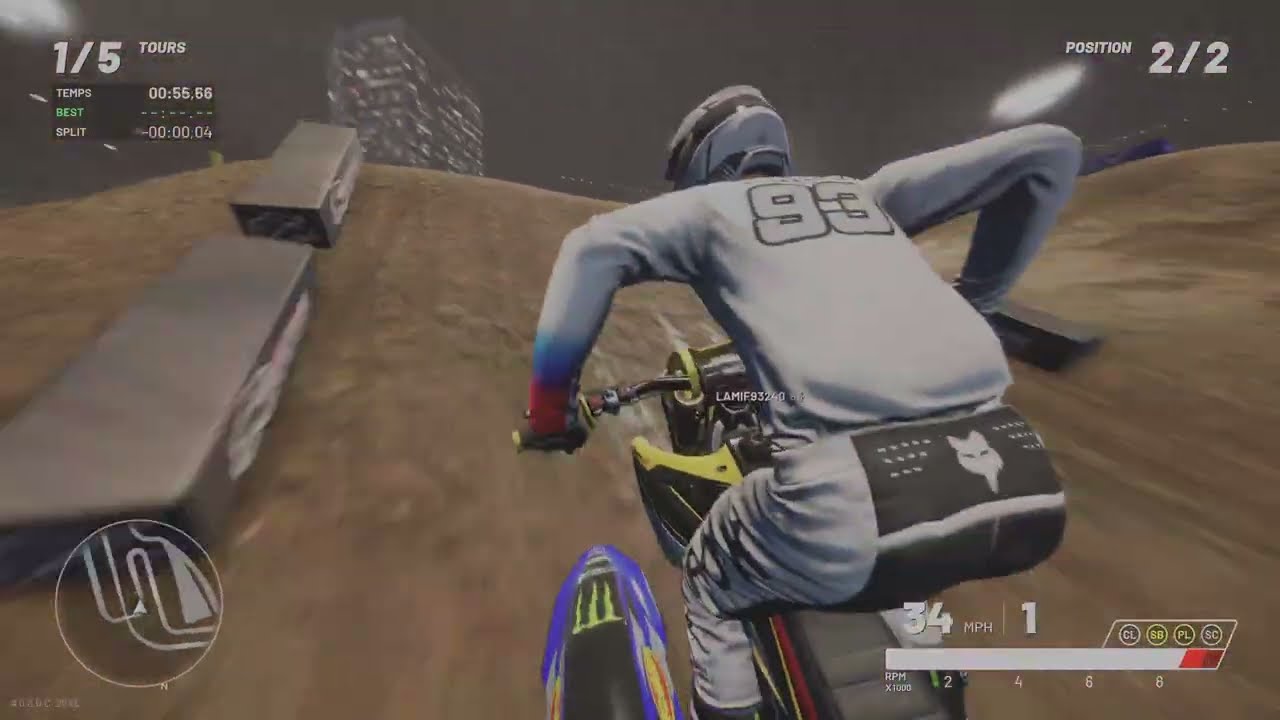 MX vs ATV Legends Entraînement SX 