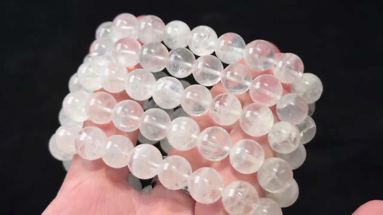 【雪域幻境｜白幽靈水晶手珠】【台中上久水晶】#白幽靈#負面情緒#頂輪#迎接未來#安神
