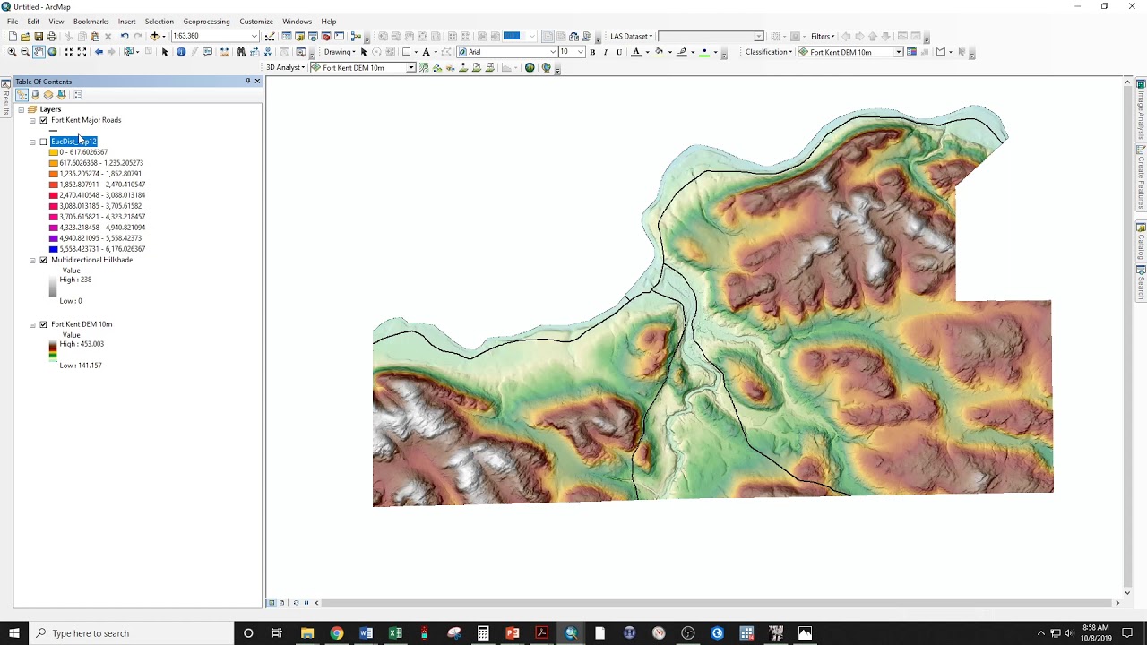 Path vs. Euclidean Distance in ArcMap 10.6.1