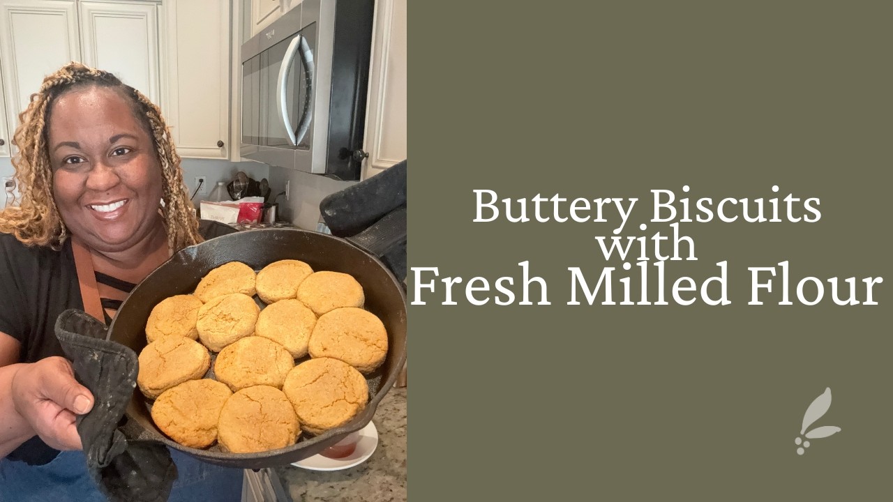 Homemade Biscuits with Fresh Milled Flour