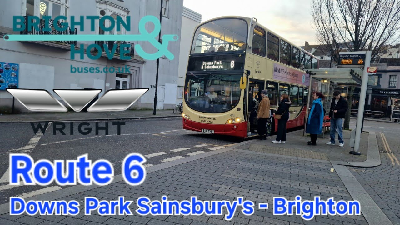 Brighton and Hove Route 6: Downs Park Sainsbury's - Brighton