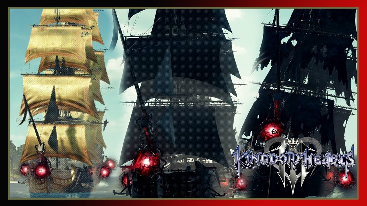 Kingdom Hearts 3 Defeating Secret Pirate Ships Golden, Red, & Ghost