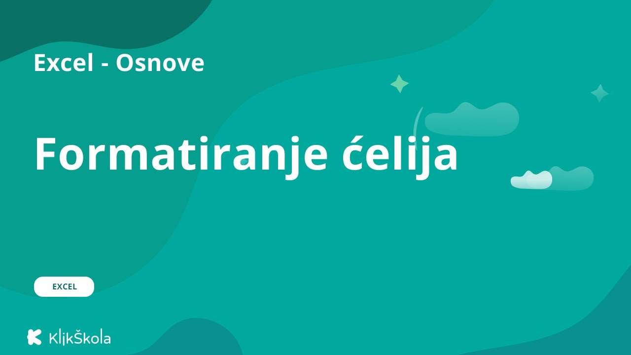 12. Formatiranje ćelija u Excel-u