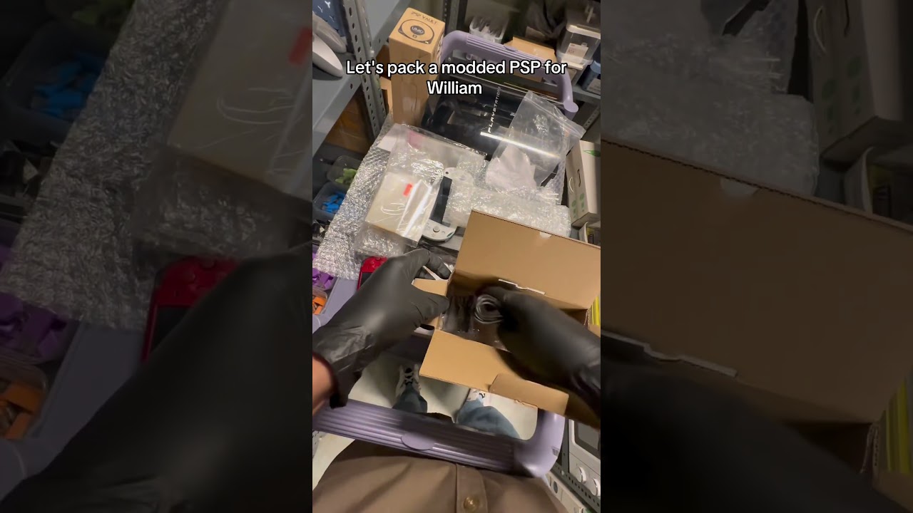 Lets Pack A Black Modded PSP Order For William!