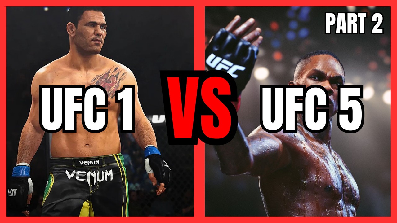 UFC 1 vs UFC 5 &ndash; Animations & Knockouts Comparison (Insane Evolution)