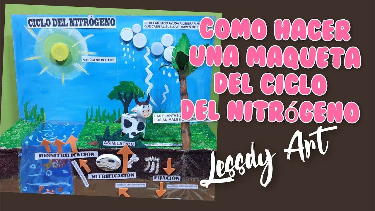 como hacer una maqueta del ciclo del nitrógeno en reciclaje