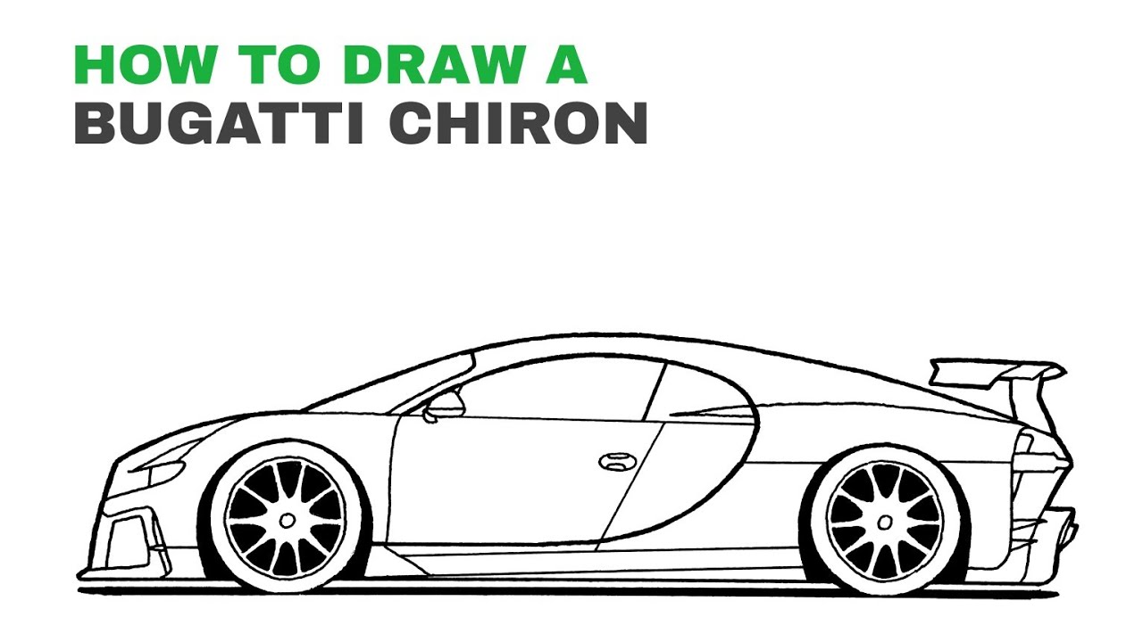 How To Draw A Bugatti Chiron Pur Sports