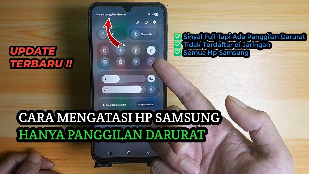 Cara Mengatasi Hp Samsung Hanya Panggilan Darurat | Hp Samsung Tidak Terdaftar di Jaringan 