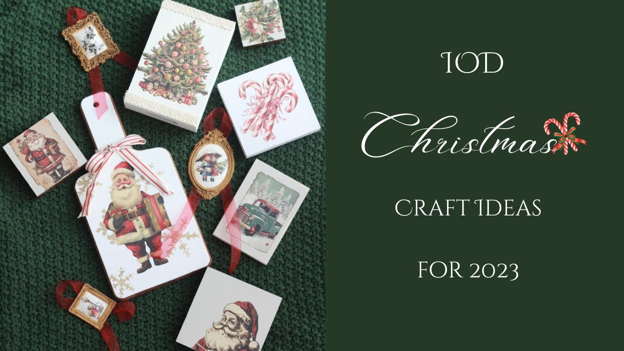 SIMPLE CHRISTMAS TIERED TRAY CRAFTS USING IOD PRODUCTS + MORE
