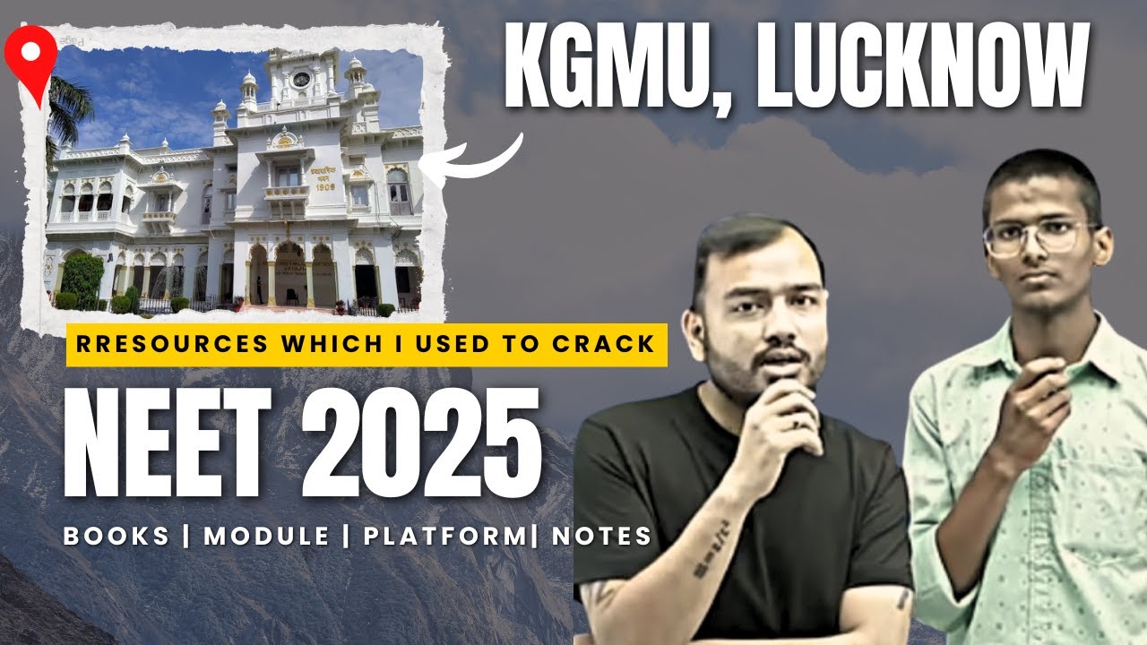 Resources I used for Neet preparation | KGMU Lucknow #neet2025 #neet2026
