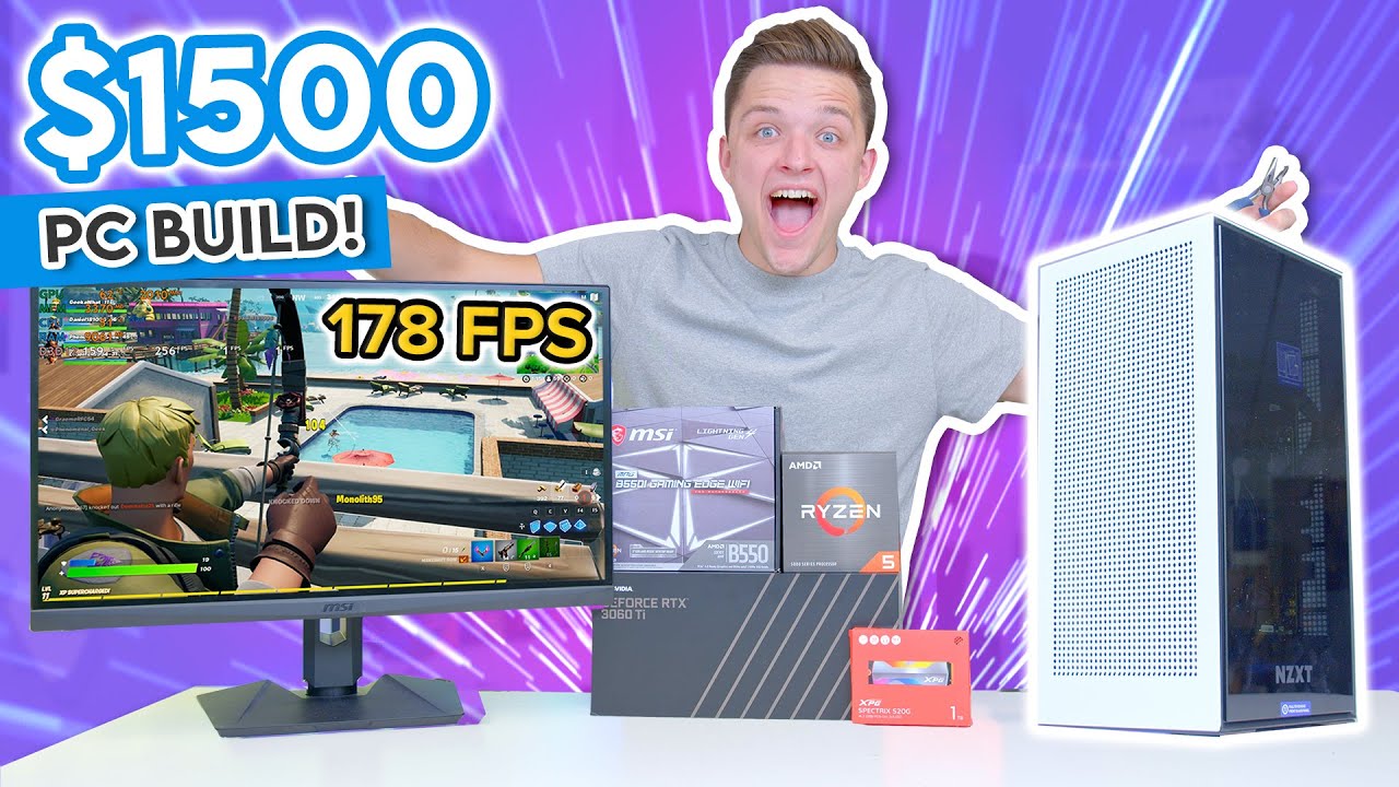 $1500 RTX 3060Ti & NZXT H1 Gaming PC Build 2021! [The ULTIMATE ITX Gaming PC?!]