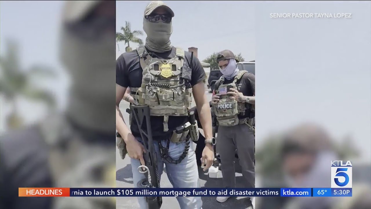 ICE agents make arrest at Los Angeles area church