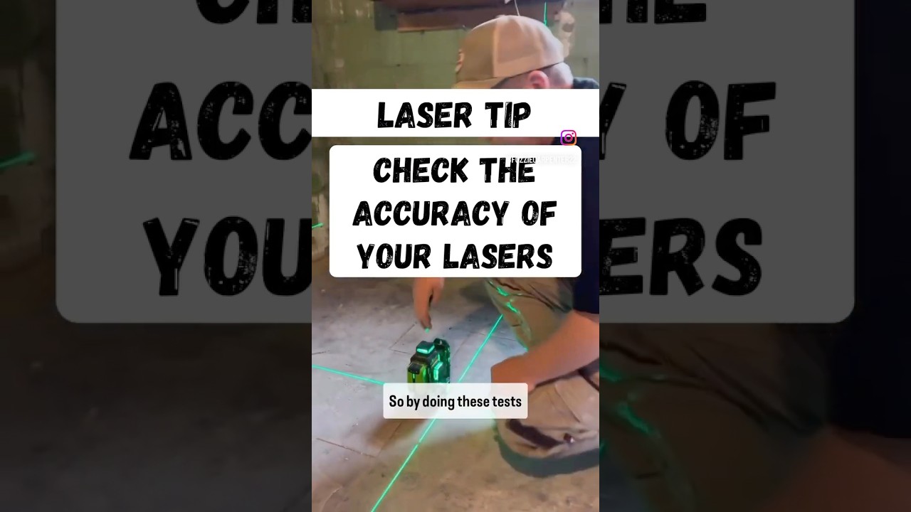 Laser Tip. Check The Accuracy Of Your Laser. Vertically and Horizontally @HUEPAR