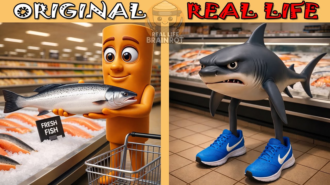 Brainrots Tung Tung Tung Sahur Tries Shopping | Brainrot Original vs Real life | Brainrot Animation