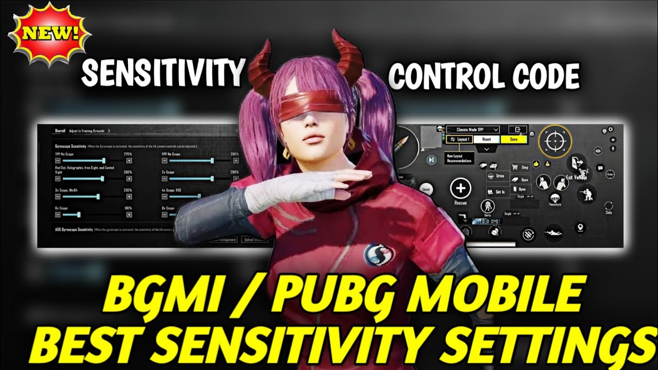 🔥 Bgmi sensitivity settings 2026 🥵 | Bgmi best sensitivity settings 😱| Zero recoil sensitivity bgmi.