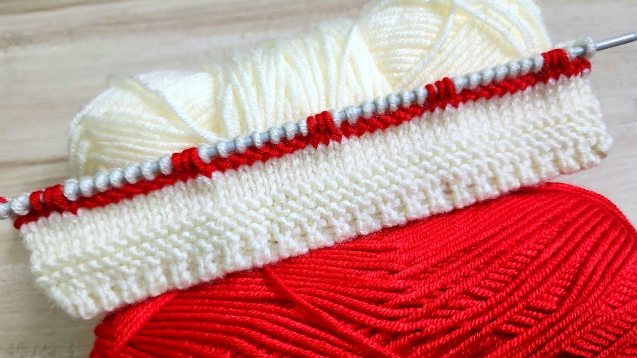 Two colour knitting design | sweater design for baby