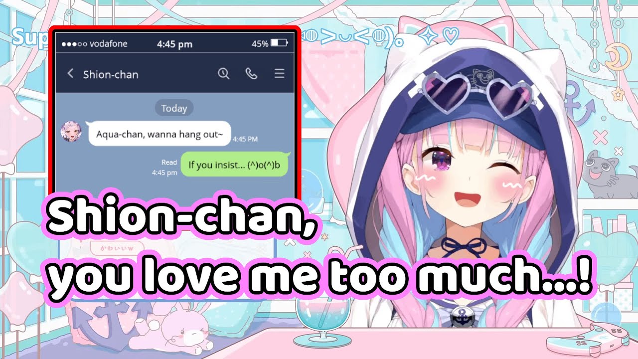 When Shion dm-ed Aqua to hang out... 【Hololive/ENG Sub】