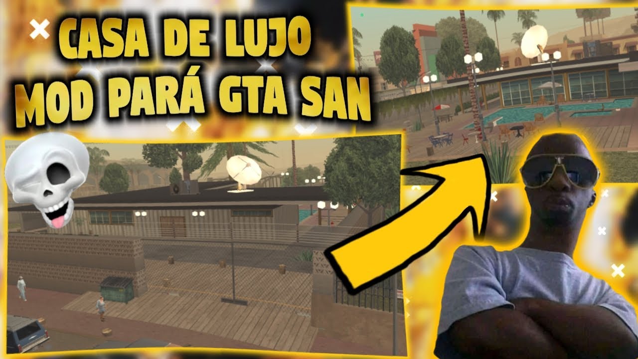 🌴Casa De Lujo Para GTA San Andreas de Android🐊 (Te sirve para cortometrajes y etcéter..)