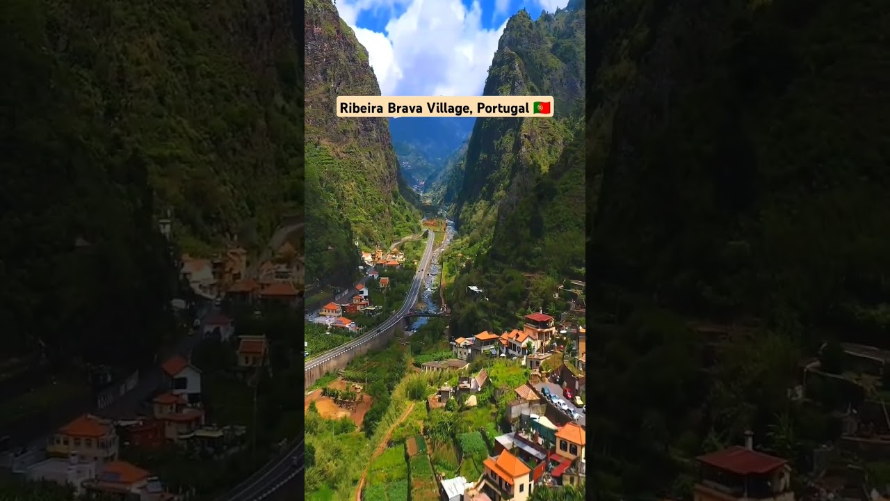 Ribeira Brava Village on the Madeira Island, Portugal 🇵🇹