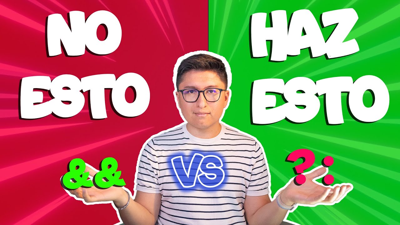 Operador ternario vs operador and en React.js