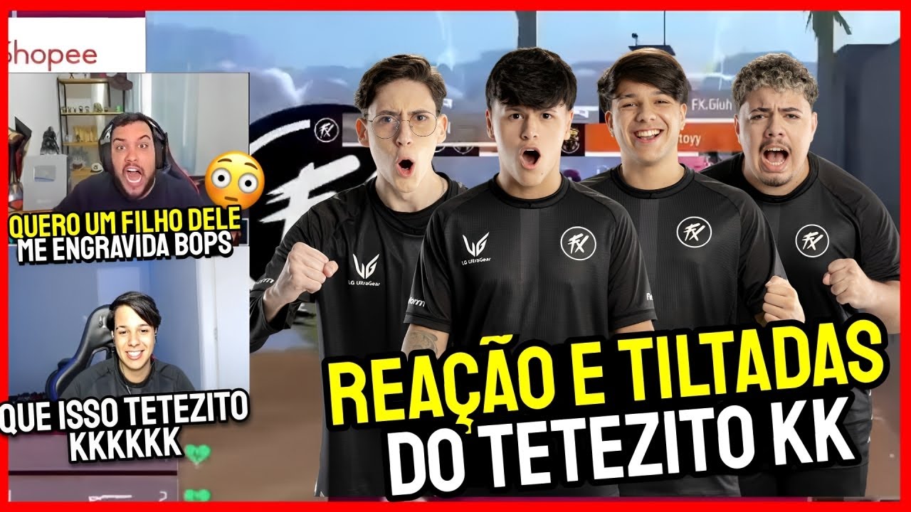 FX BOPS REAGINDO AS TILTADAS DO TETEZITO COM 6 BOOYAH DO FLUXO NA FINAL DA COPA FF