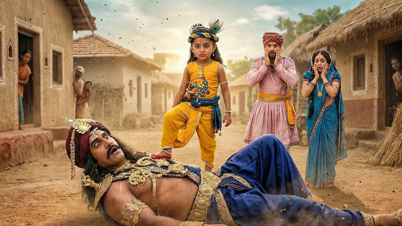 जब बाल कान्हा ने कंस को पटका, देखकर मैया हुई हैरान | यशोमती मईया के नंदलाला | Krishan Leela
