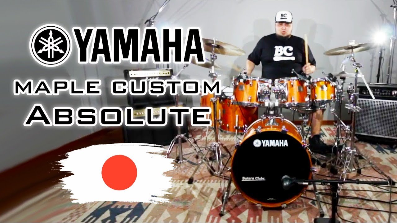 O Mito na Lenda! Bateria YAMAHA Maple Custom Absolute JAPAN