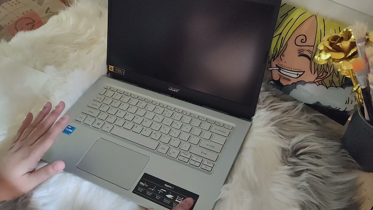 Unboxing Acer Aspire 5 (safari gold) + review
