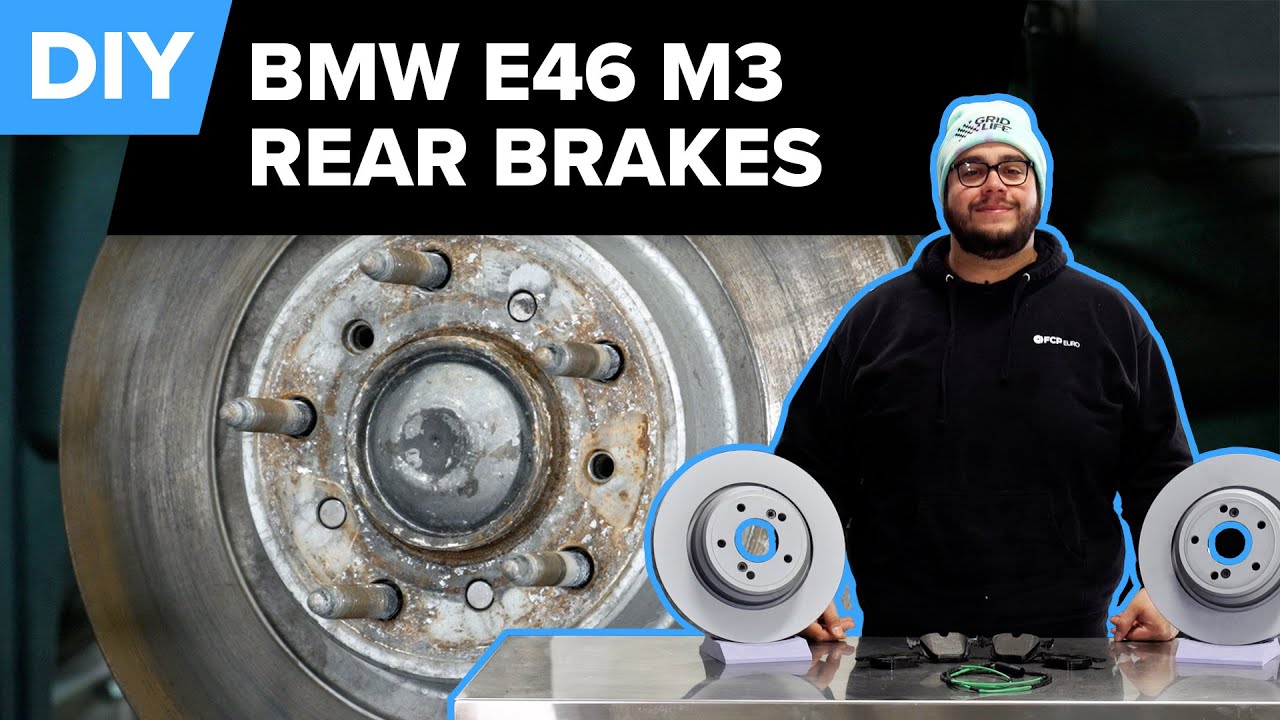 Замена задних тормозных колодок и ротора BMW E46 M3 своими руками