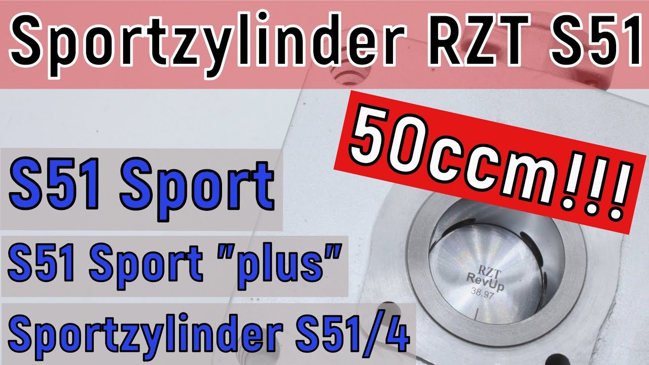 50ccm-Sportzylinder RZT. Jetzt auch mit über 10PS!