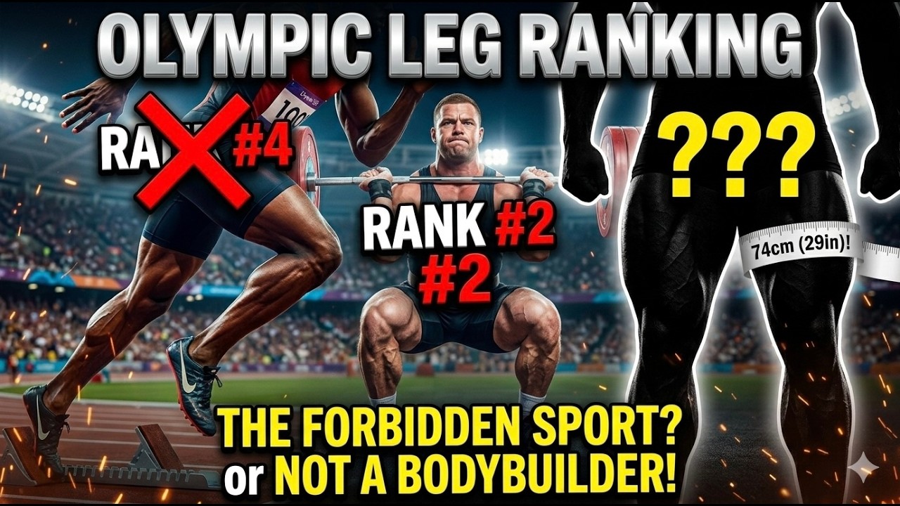 Which Olympic sport has the most developed legs muscles? (Top 5)