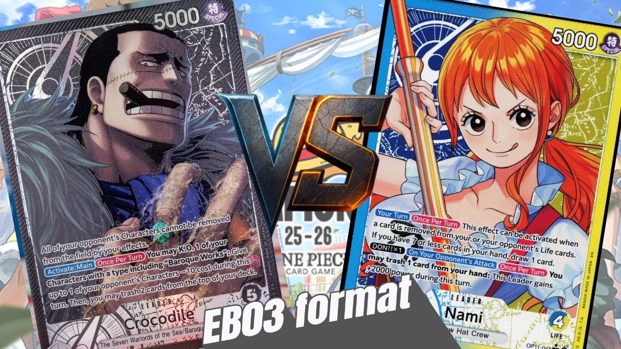 Black Crocodile vs  Blue Yellow Nami | EPIC One Piece Card Game Duel ⚔️🔥#OnePieceTCG   #AnimeTCG