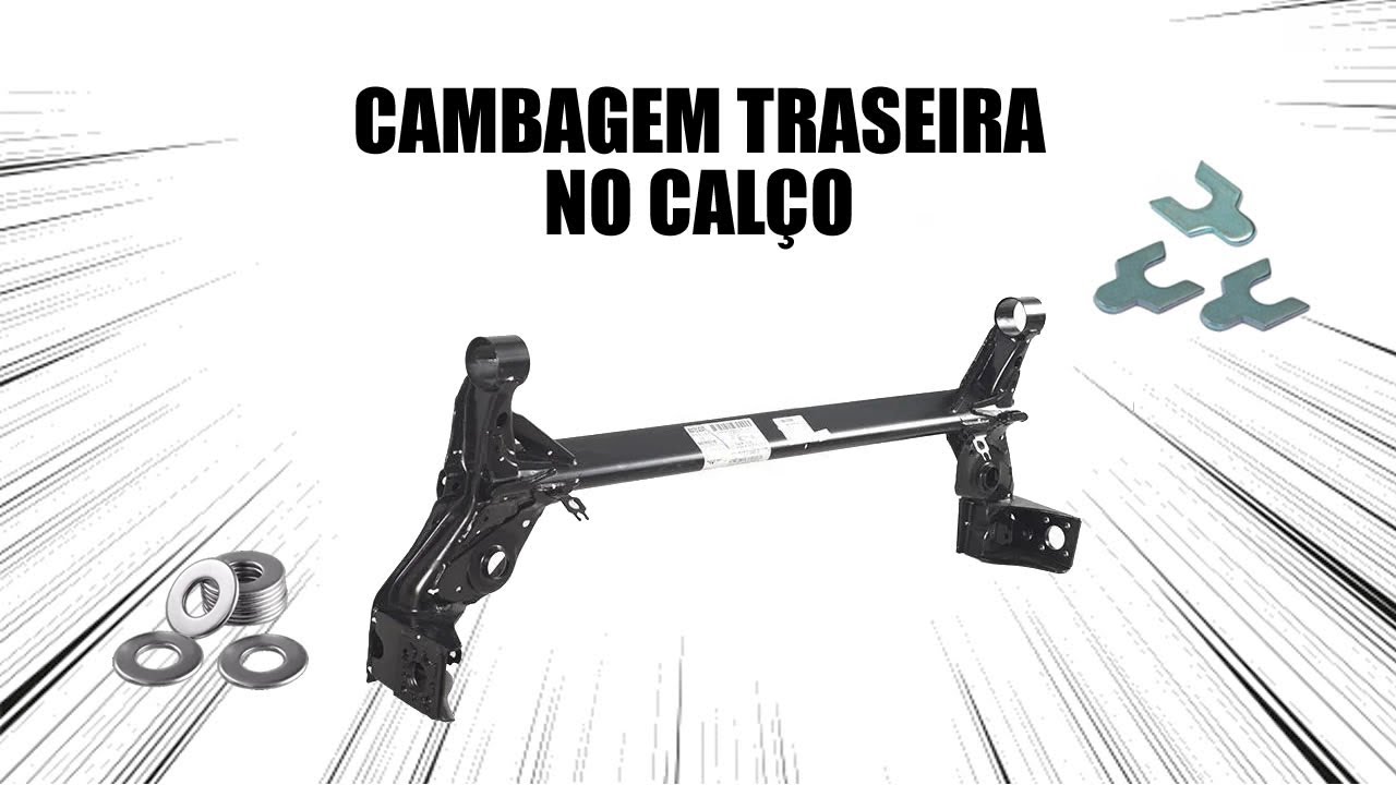 ALINHAMENTO DE EIXO TRASEIRO NO CALÇO (CAMBAGEM TRASEIRA)